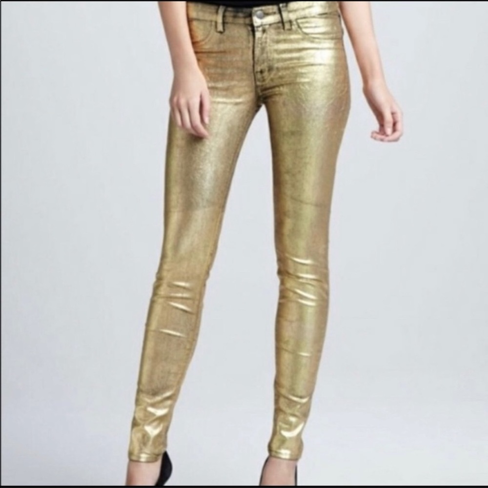 J BRAND Gold Skinny Women’s Jeans Size 25